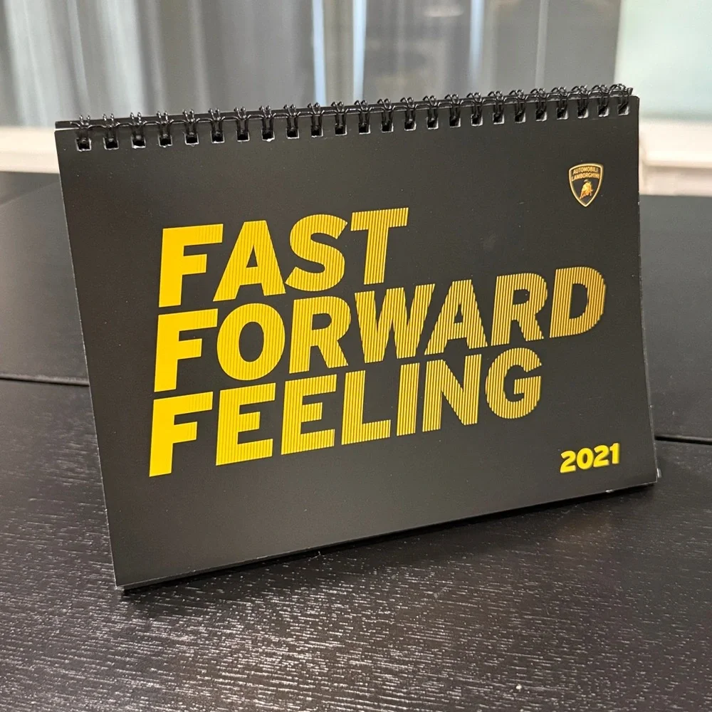 Lamborghini VIP Customer Desk Calendars and New Year Card with Buildable Model
